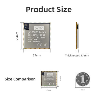 良い価格 JC-ESP32P4-M3-C6 Silver Gray ESP32 Display Unit 3.3V Operating Voltage for Business Solutions オンライン