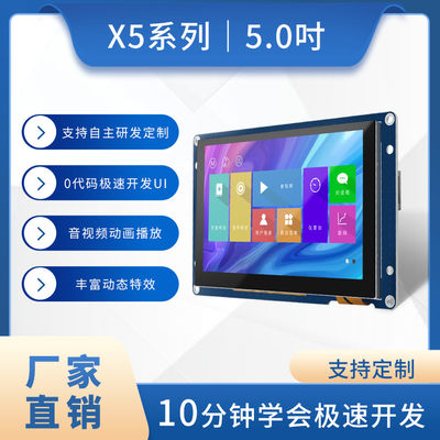800x480 5つのインチIpsの表示モジュールRGB 65K 5インチの容量性タッチ画面HMI