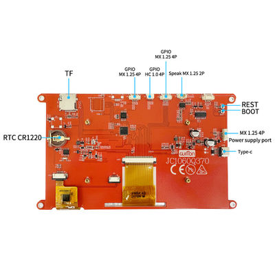 ESP32ディスプレイシステム 1020*600 ピクセル解像度 ST7262ドライバーと5Vの稼働電圧