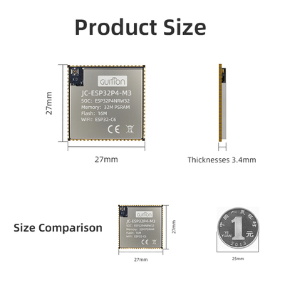 良い価格 JC-ESP32P4-M3-C6 Silver Gray ESP32 Display Unit 3.3V Operating Voltage for Business Solutions オンライン