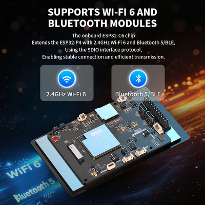 JC4880P443C_I_W 480 × 800 解像度 IPS 容量画面 ESP32P4/C6 IoT 開発ボード オープンソースサポート